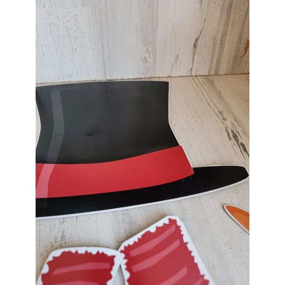 Snowman magnet large hat scarf coal carrot xmas decor set - Picture 6 of 8
